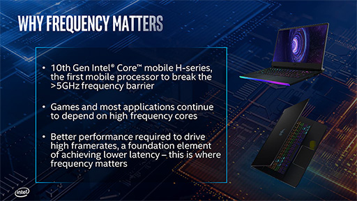 画像ギャラリー No.003のサムネイル画像 / Intel,8C16T対応で最大5.3GHz駆動の「Comet Lake-H」ことノートPC向け第10世代Coreプロセッサを発表