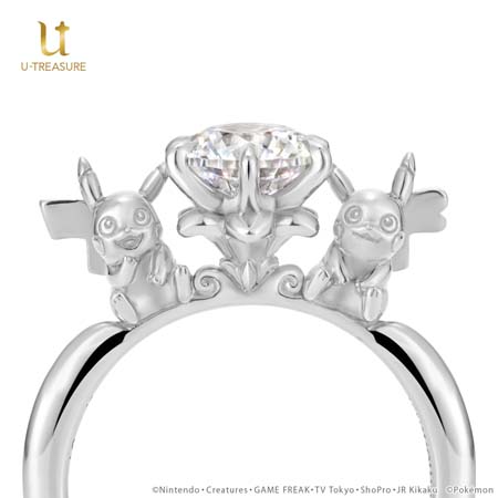 画像ギャラリー No.003のサムネイル画像 / 「ポケモン」のピカチュウをモチーフにした婚約指輪が登場。予約受付は2023年1月31日まで
