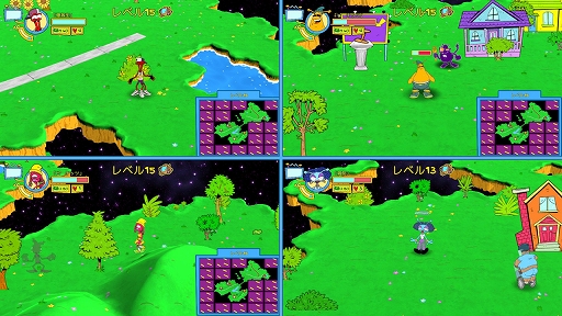 画像ギャラリー No.005のサムネイル画像 / Switch用「ToeJam ＆ Earl: Back in the Groove!」が本日配信。地球に墜落してバラバラになった宇宙船のパーツを回収するアクションゲーム