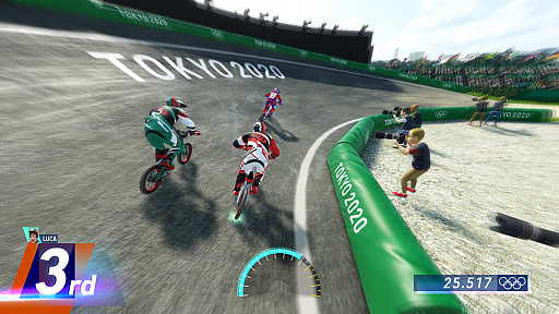画像ギャラリー No.002のサムネイル画像 / 「東京2020オリンピック The Official Video Game」，種目「BMX」「110mハードル」「走幅跳」を紹介。松田丈志さんによる実況映像の第4弾も