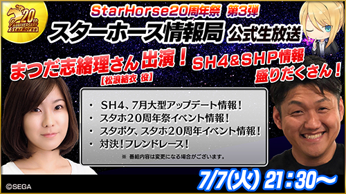 画像ギャラリー No.004のサムネイル画像 / 「StarHorse4」，ログインボーナスなどシリーズ20周年記念のイベントやキャンペーンが開催中