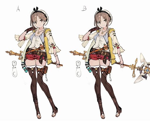 画像ギャラリー No.047のサムネイル画像 / ライザはこうして生まれた。「ライザのアトリエ 〜常闇の女王と秘密の隠れ家〜」キャラクターデザインの変遷を，細井Pとトリダモノ氏が語る