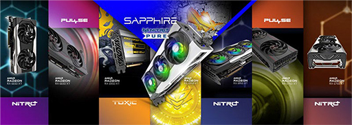 画像ギャラリー No.001のサムネイル画像 / 簡易液冷＋空冷クーラー搭載モデルなどSapphire製RX 6950 XT/6750 XT/6650 XTカード系7製品が発売