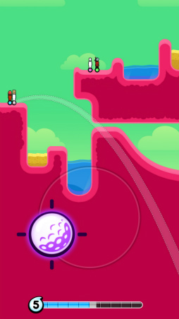 画像ギャラリー No.005のサムネイル画像 / 誰よりも早くカップインを狙え！ スマホ向けゴルフゲーム「Golf Blitz」を紹介する「（ほぼ）日刊スマホゲーム通信」第2017回