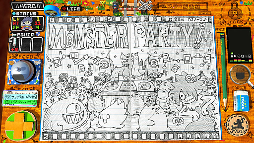 画像ギャラリー No.001のサムネイル画像 / 「RPGタイム！〜ライトの伝説〜」の無償アップデート“モンスターパーティー”が本日配信に。手作り感と遊び心あふれるすごろくゲーム