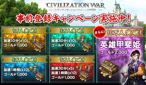 画像ギャラリー No.002のサムネイル画像 / スマホ向け新作ゲーム「シヴィライゼーションウォー：文明戦争」で事前登録の受付が開始