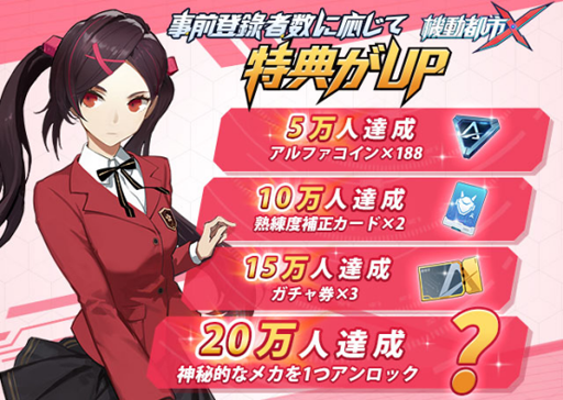 画像ギャラリー No.006のサムネイル画像 / メカバトルスマホゲーム「機動都市X」，事前登録者数が10万人を達成