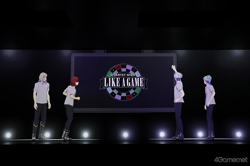画像ギャラリー No.022のサムネイル画像 / QUARTET NIGHTはそこにいた！　「CG STAR LIVE『QUARTET NIGHT LIKE A GAME』」開催に森久保祥太郎さんもニッコリ！　LOVEを感じたメディア先行体験会をレポート