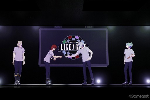 画像ギャラリー No.024のサムネイル画像 / QUARTET NIGHTはそこにいた！　「CG STAR LIVE『QUARTET NIGHT LIKE A GAME』」開催に森久保祥太郎さんもニッコリ！　LOVEを感じたメディア先行体験会をレポート
