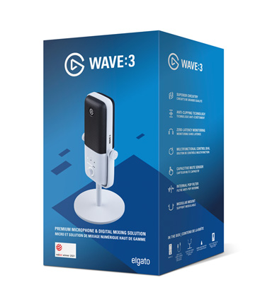 画像ギャラリー No.004のサムネイル画像 / Elgato製USBマイク「Wave：3」に白色モデルが登場