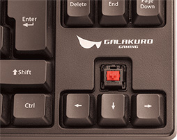 画像ギャラリー No.003のサムネイル画像 / GALAKURO GAMING，Cherry MX赤軸採用の10キーレス日本語キーボードを発売