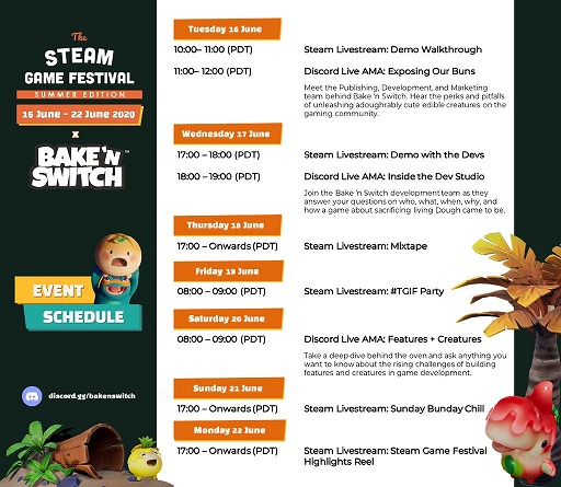 画像ギャラリー No.002のサムネイル画像 / 「Bake’n Switch」，Steamで開催される「ゲームフェスティバル サマーエディション」でイベントを実施
