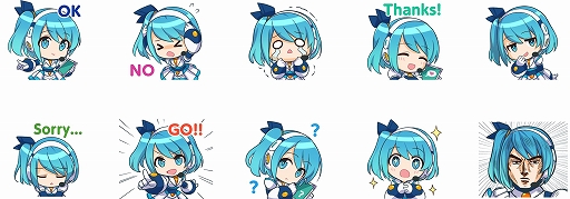 画像ギャラリー No.002のサムネイル画像 / 「ロックマンX DiVE」の公式LINEスタンプが登場。エックスやオリジナルキャラのリコ，ヴィラら全40種類を収録