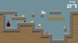 画像ギャラリー No.002のサムネイル画像 / Switch向けアクションパズル「ハシビロコウとメジェド」が7月25日に配信
