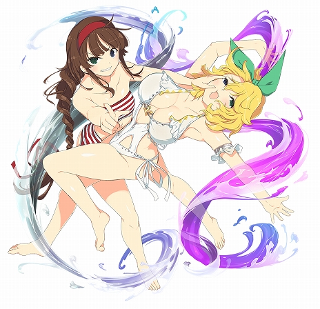 画像ギャラリー No.009のサムネイル画像 / 「神田川 JET GIRLS」，特典DLCキャラクター「雪泉＆飛鳥」のプレイ動画＆「閃乱カグラ」コラボDLCキャラクター10名のサンプルボイスも公開