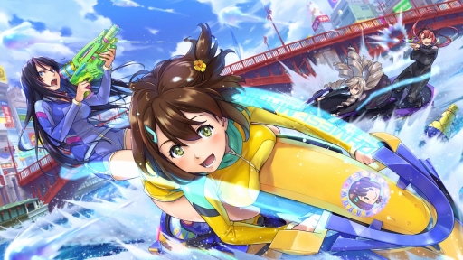 画像ギャラリー No.002のサムネイル画像 / 「神田川 JET GIRLS」を先行プレイ。本格的な水上ジェットレースと，健康的な魅力あふれる美少女たちの物語が楽しめる新作アクションレース
