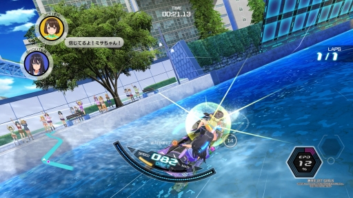 画像ギャラリー No.028のサムネイル画像 / 「神田川 JET GIRLS」を先行プレイ。本格的な水上ジェットレースと，健康的な魅力あふれる美少女たちの物語が楽しめる新作アクションレース
