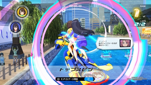 画像ギャラリー No.031のサムネイル画像 / 「神田川 JET GIRLS」を先行プレイ。本格的な水上ジェットレースと，健康的な魅力あふれる美少女たちの物語が楽しめる新作アクションレース