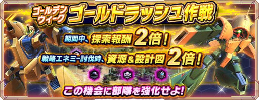 画像ギャラリー No.001のサムネイル画像 / 「ガンダムネットワーク大戦」，イベント“ゴールデンウィークゴールドラッシュ作戦”を開催
