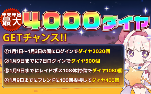 画像ギャラリー No.001のサムネイル画像 / 「ゆめいろファンタジーラテール」，最大4000ダイヤを獲得できる企画が開催