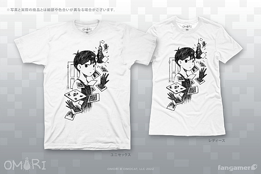 画像ギャラリー No.002のサムネイル画像 / 「OMORI」とコラボしたTシャツやピンバッジなど，最新グッズの販売開始