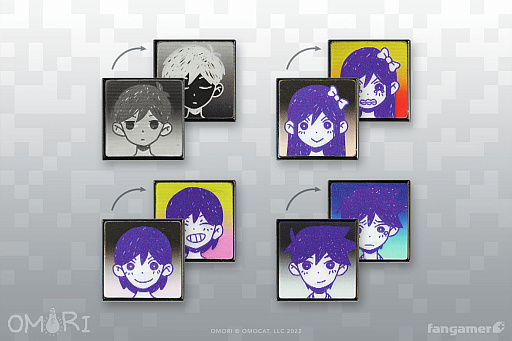 画像ギャラリー No.006のサムネイル画像 / 「OMORI」とコラボしたTシャツやピンバッジなど，最新グッズの販売開始