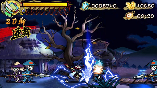 画像ギャラリー No.002のサムネイル画像 / Switch用DLソフト「退魔忍法帖〜妖怪地獄変〜」が10月31日に配信。忍術やクナイ，刀を駆使して妖魔と戦う2Dアクションゲーム