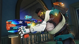 画像ギャラリー No.005のサムネイル画像 / 「オーバーウォッチ 2」，トイガンでおなじみの“NERF（ナーフ）”とのコラボを発表。独特な発射音も再現したキャスディのスキンが登場