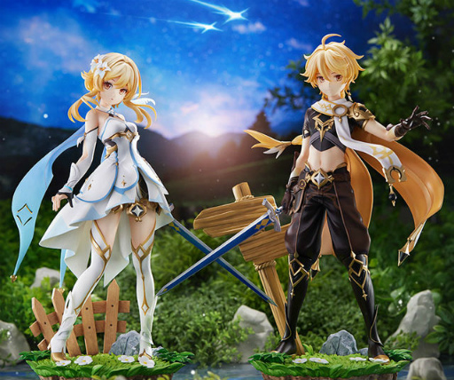画像ギャラリー No.001のサムネイル画像 / 「原神」蛍＆空の1/7フィギュアが，あみあみで予約受付中。全高約255mm〜270mmの主人公’s
