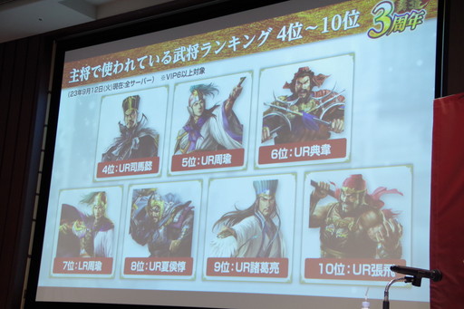 画像ギャラリー No.017のサムネイル画像 / 「三國志 覇道 3周年の宴」全国のファンに加え，生放送でおなじみのゲストも集結。3年間を振り返る公式オフ会レポート