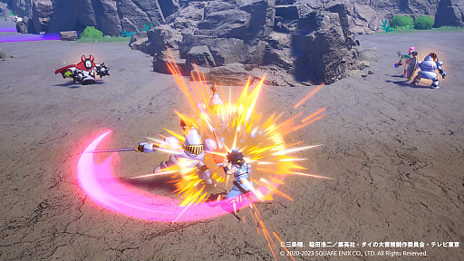 画像ギャラリー No.005のサムネイル画像 / 「インフィニティ ストラッシュ　ドラゴンクエスト ダイの大冒険」，ダイ，ポップ，マァム，ヒュンケルの戦闘スタイルやスキルなどを紹介