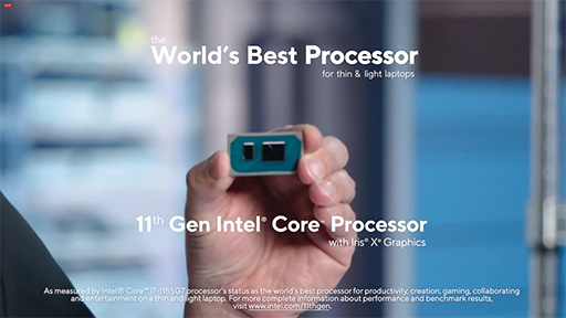 画像ギャラリー No.002のサムネイル画像 / Intel，Tiger LakeことノートPC向け「第11世代Coreプロセッサ」を正式発表。新CPUコアと新GPU搭載で性能向上を実現