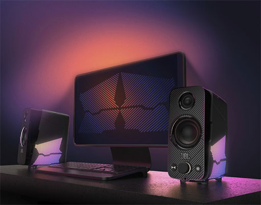 画像ギャラリー No.001のサムネイル画像 / JBL初のゲーマー向けスピーカー「Quantum Duo」が国内発売。2つのバーチャルサラウンドサウンド機能に対応