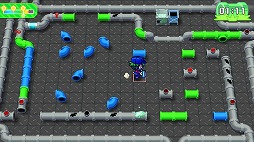 画像ギャラリー No.003のサムネイル画像 / Switch「ワーキング ゾンビーズ」の紹介動画第5弾「配管工編」が公開。パイプを正しく接続して，すべてのチェックポイントに水を通そう