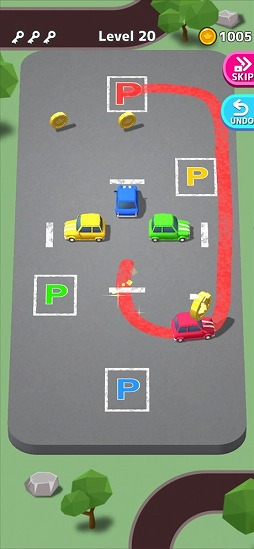画像ギャラリー No.001のサムネイル画像 / 指定された場所に駐車しよう。パズルゲーム「Park Master」を紹介する「（ほぼ）日刊スマホゲーム通信」第2318回