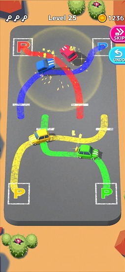 画像ギャラリー No.002のサムネイル画像 / 指定された場所に駐車しよう。パズルゲーム「Park Master」を紹介する「（ほぼ）日刊スマホゲーム通信」第2318回