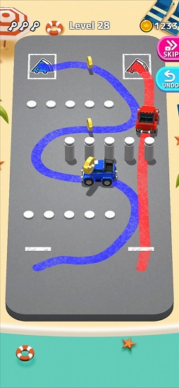 画像ギャラリー No.006のサムネイル画像 / 指定された場所に駐車しよう。パズルゲーム「Park Master」を紹介する「（ほぼ）日刊スマホゲーム通信」第2318回