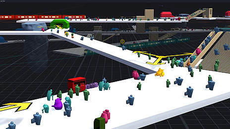 画像ギャラリー No.009のサムネイル画像 / 地下鉄構内構築シム「STATIONflow」の正式版がSteamで本日リリース。日本語対応で，難度変更オプションなども追加