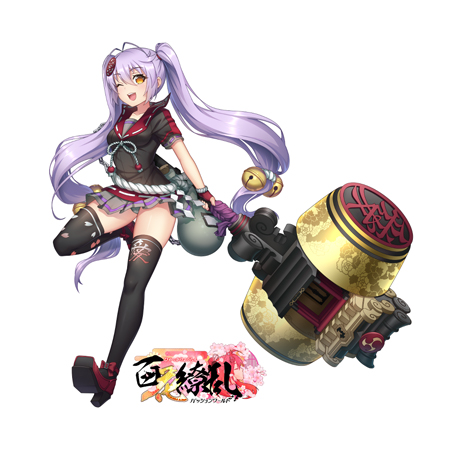 画像ギャラリー No.006のサムネイル画像 / 「百花繚乱」，GWキャンペーンに大槌を武器に戦うツインテールの美少女「直江兼続」が登場