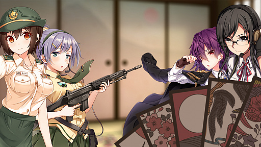 画像ギャラリー No.001のサムネイル画像 / PC（Steam）向け花札ゲーム「りっく☆じあ〜す 花札こいこい」が配信開始。「りっく☆じあ〜す」のキャラクターと「こいこい」が楽しめる