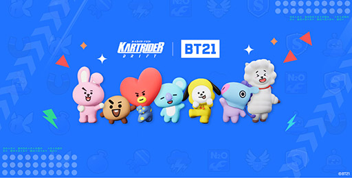画像ギャラリー No.001のサムネイル画像 / キャラクターブランドBT21のKOYA，RJらが「カートライダー ドリフト」に参戦。新要素を追加したシーズン2も始動