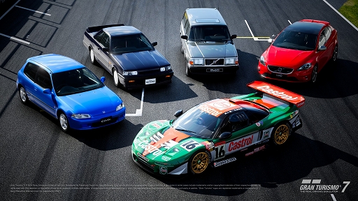 画像ギャラリー No.001のサムネイル画像 / 「グランツーリスモ7」，シビック SiR・II，NSX GT500，スカイライン GTS-R（R31），ボルボ 240 SE Estate/V40 T5 R-Designが登場