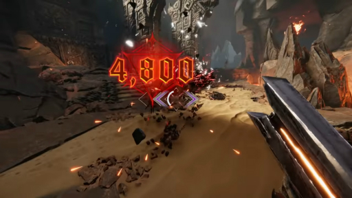 画像ギャラリー No.004のサムネイル画像 / リズムアクションFPS「Metal: Hellsinger」の最新トレイラーが公開に。ヘビーメタルのリズムに合わせて行動し，悪魔に恐怖のビートを刻みこめ