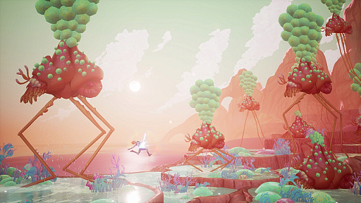 画像ギャラリー No.003のサムネイル画像 / アクションアドベンチャー「The Artful Escape」のゲームプレイ動画が公開。ロックのパワーで銀河を駆け巡ろう