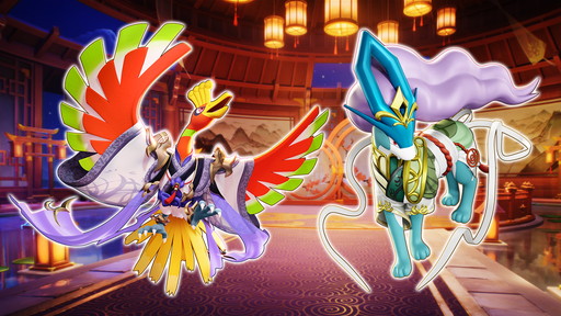 画像ギャラリー No.003のサムネイル画像 / 「ポケモンユナイト」にスイクンが参戦決定。ジョウトの歴史を感じるホウオウ＆スイクンの新ホロウェア「おとぎスタイル」も実装される