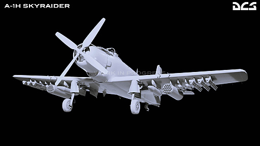 画像ギャラリー No.005のサムネイル画像 / 「DCS World」，機体モジュール「DCS: A-1H Skyraider」の制作を発表。巨大なペイロードと長い航続距離を誇る“スパッド”がDCSに参戦
