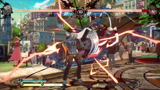 画像ギャラリー No.007のサムネイル画像 / 「GUILTY GEAR -STRIVE-」，ハッピーケイオスのプレイフィールをお届け。銃を使った強力なラッシュが特徴のテクニカルファイター