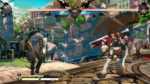 画像ギャラリー No.010のサムネイル画像 / 「GUILTY GEAR -STRIVE-」，ハッピーケイオスのプレイフィールをお届け。銃を使った強力なラッシュが特徴のテクニカルファイター
