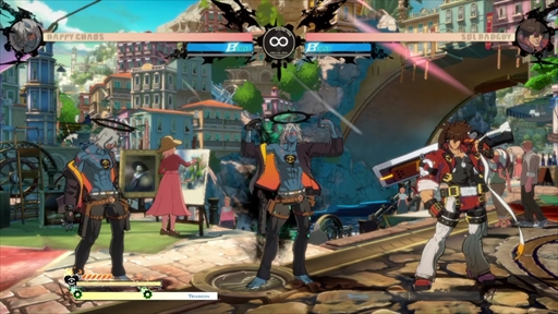 画像ギャラリー No.012のサムネイル画像 / 「GUILTY GEAR -STRIVE-」，ハッピーケイオスのプレイフィールをお届け。銃を使った強力なラッシュが特徴のテクニカルファイター