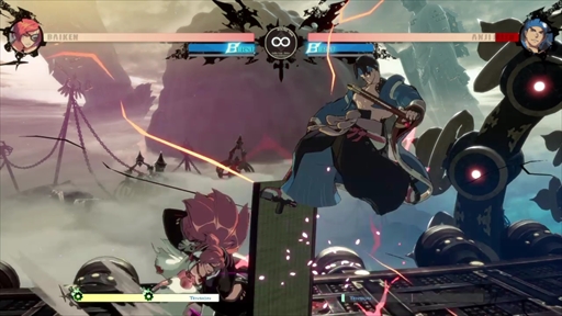 画像ギャラリー No.004のサムネイル画像 / 「GUILTY GEAR -STRIVE-」，梅喧のプレイフィールを紹介。守りのバトルスタイルはそのままに，新たな武器となる“連結”を獲得